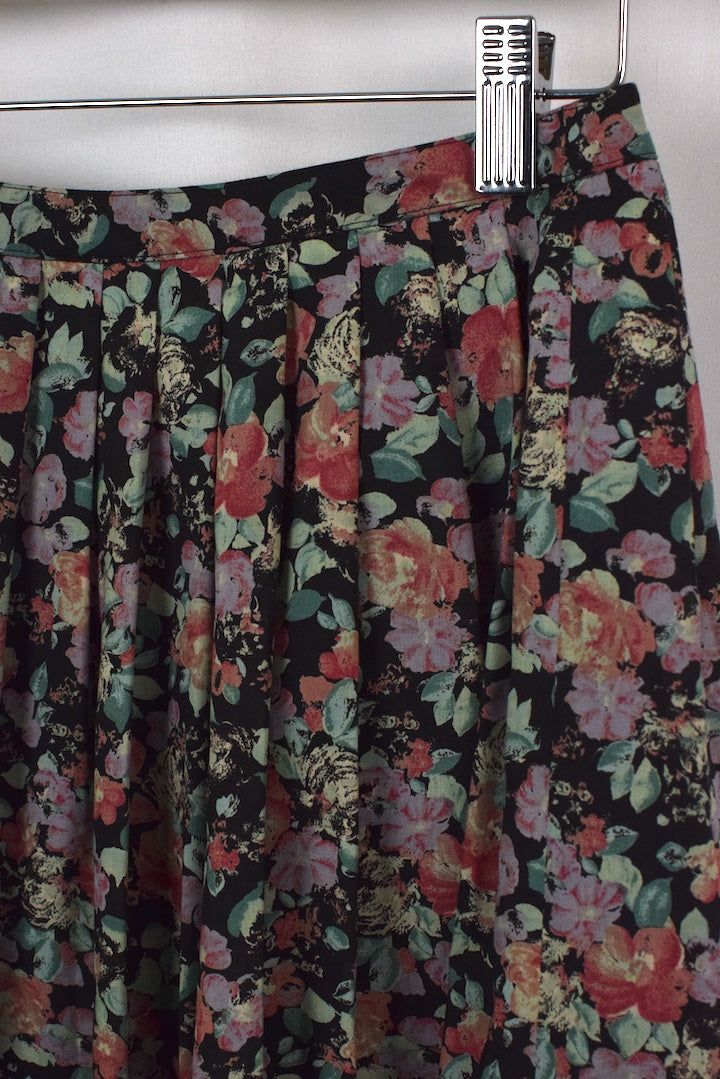 Floral Print Skirt