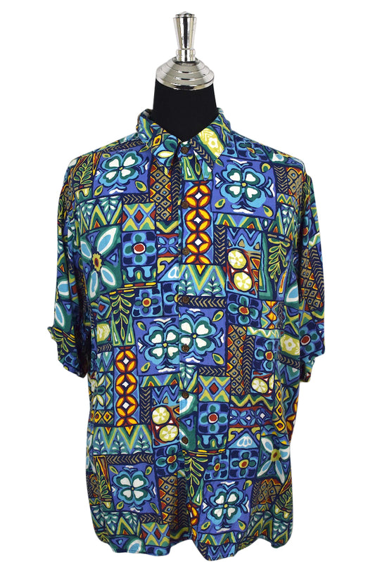 Abstract Print Hawaiian Shirt