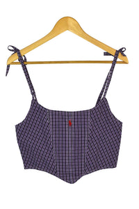 Reworked Ralph Lauren Brand Corset Style Top