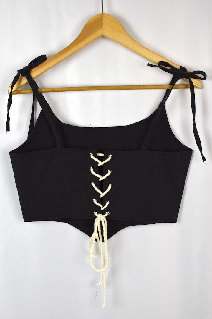 Reworked Ralph Lauren Brand Corset Style Top