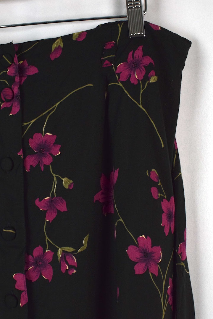 Sag Harbor Floral Print Skirt