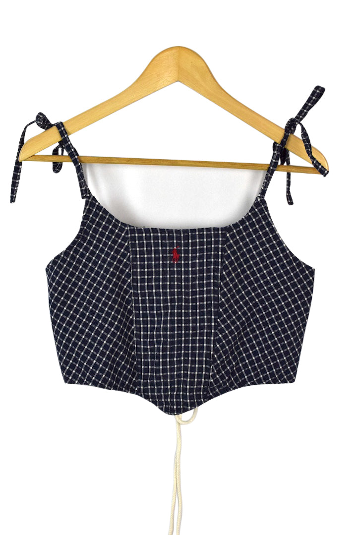Reworked Ralph Lauren Brand Corset Style Top
