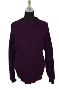 Red and Blue Knitted Jumper