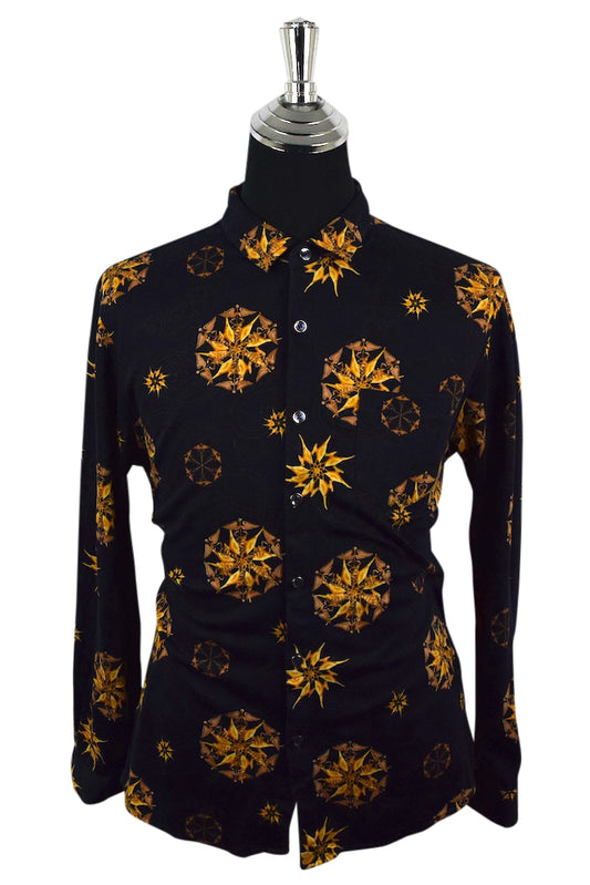 Abstract Stars Shapes Print Shirt