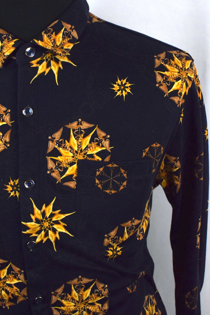 Abstract Stars Shapes Print Shirt