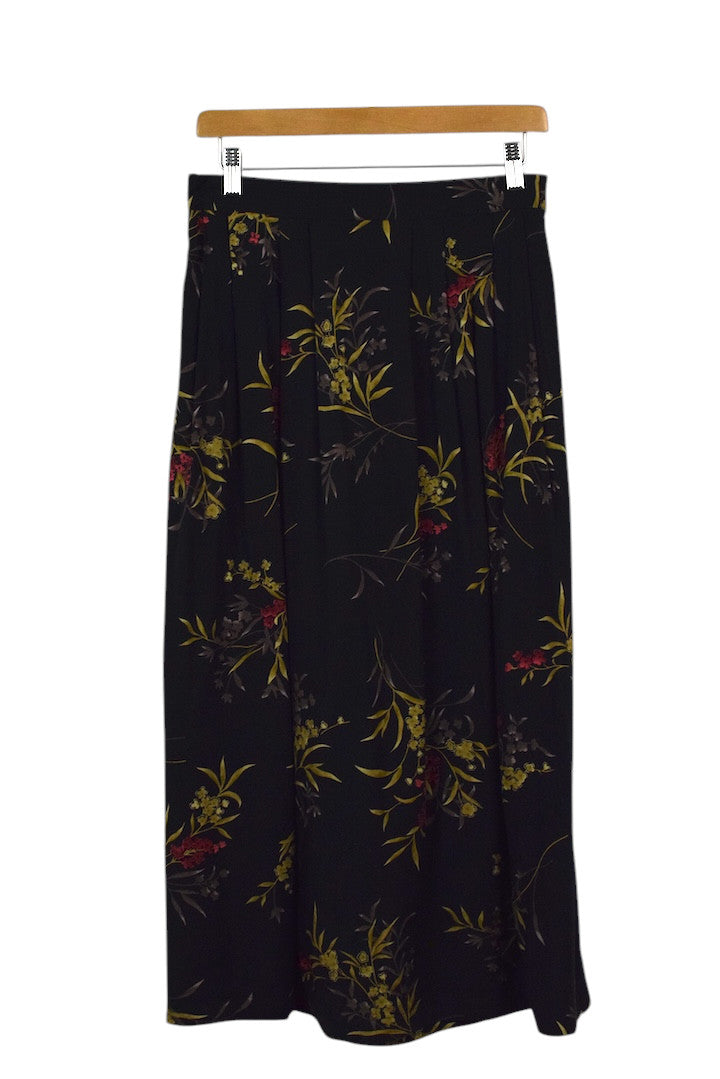 80s/90s Floral Print Skirt