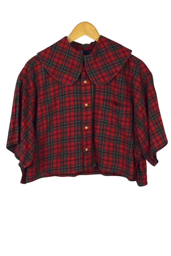 Reworked Cropped Ralph Lauren Brand Top