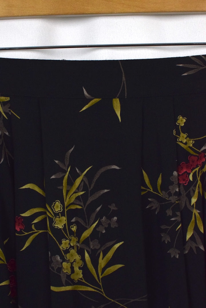 80s/90s Floral Print Skirt