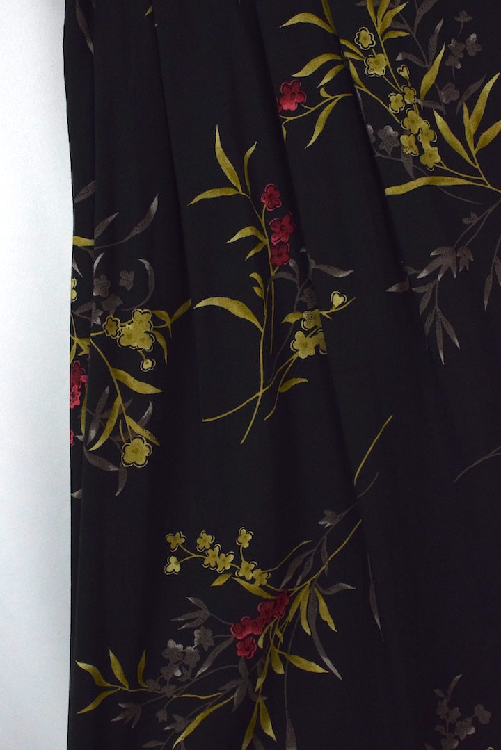 80s/90s Floral Print Skirt