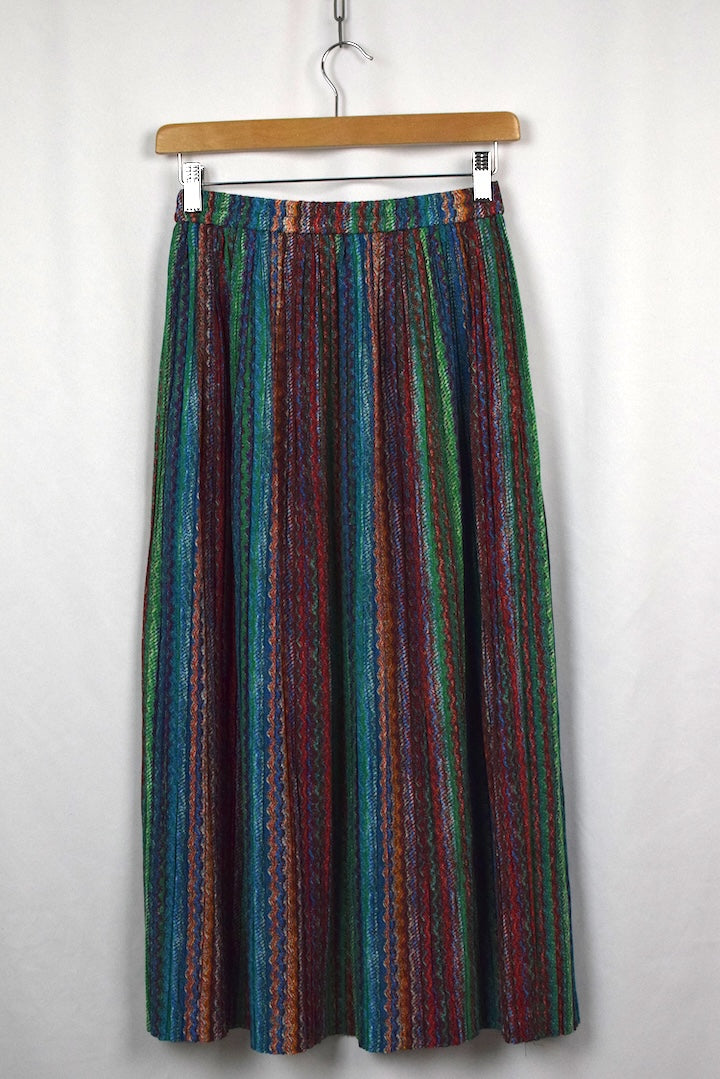 Colourful Abstract Print Skirt