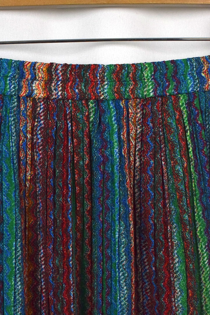 Colourful Abstract Print Skirt