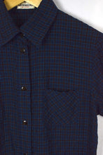 Load image into Gallery viewer, Navy Checkered Dress
