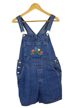 Load image into Gallery viewer, Floral Denim Overalls
