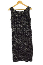 Load image into Gallery viewer, Reworked Black Floral Print Dress
