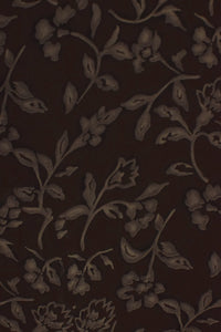 Brown Floral Print Dress