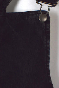 Black Denim Overall Dress