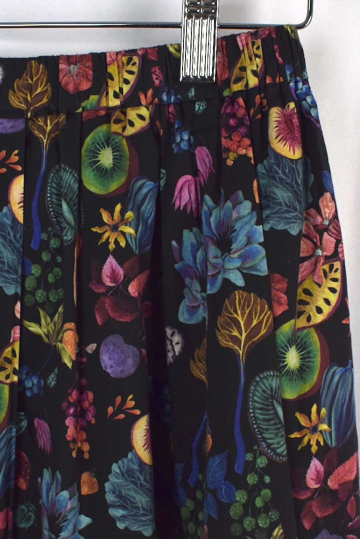 Floral Fruit Print Skirt