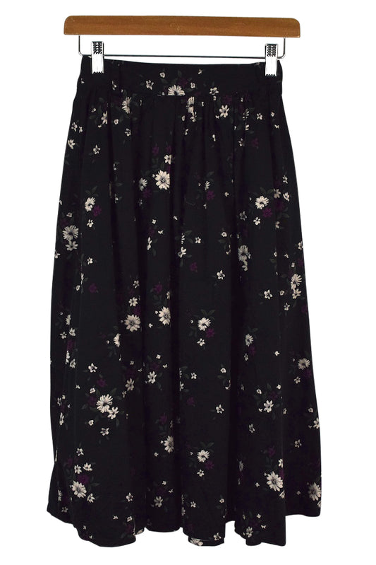 Reworked Floral Print Skirt