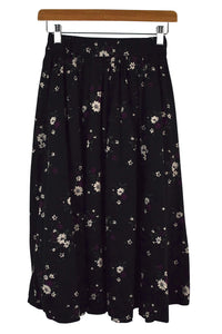 Reworked Floral Print Skirt