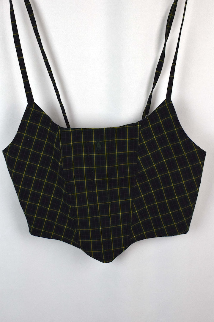 Reworked Ralph Lauren Brand Corset Style Top