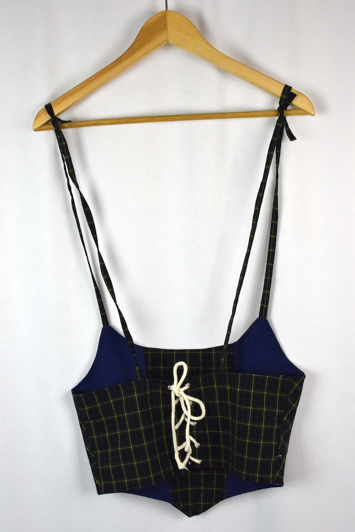 Reworked Ralph Lauren Brand Corset Style Top
