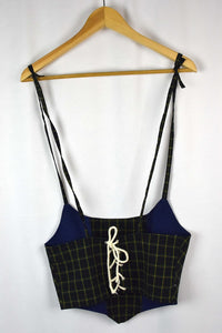 Reworked Ralph Lauren Brand Corset Style Top