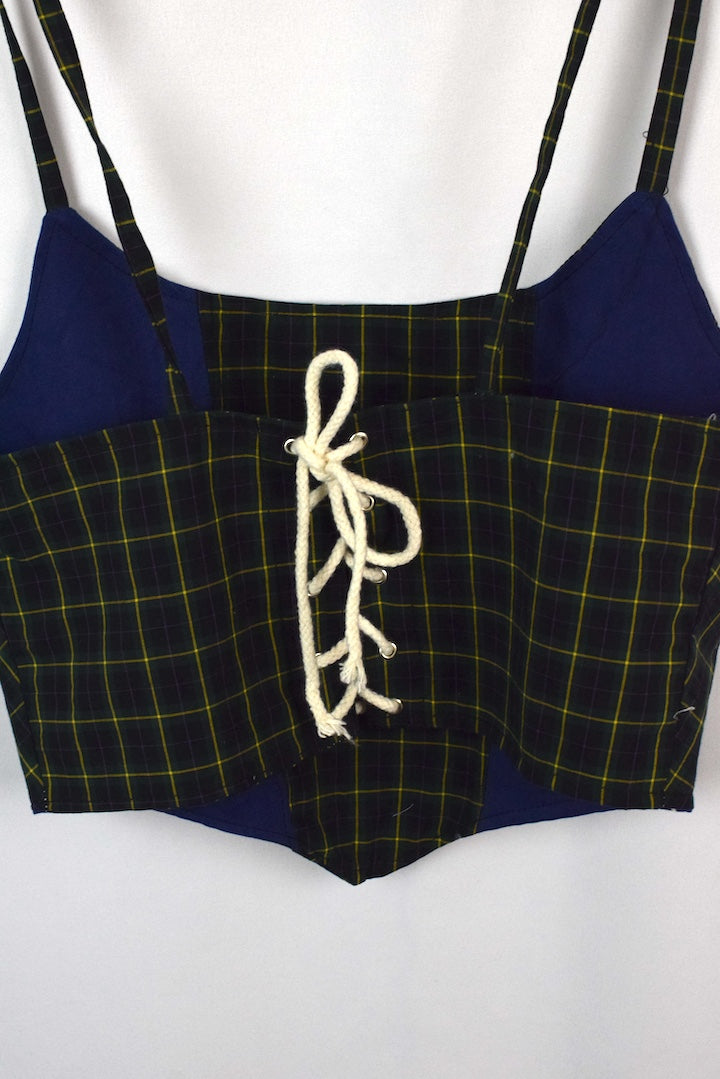Reworked Ralph Lauren Brand Corset Style Top