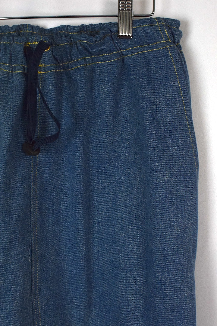 Reworked Denim Cargo Skirt