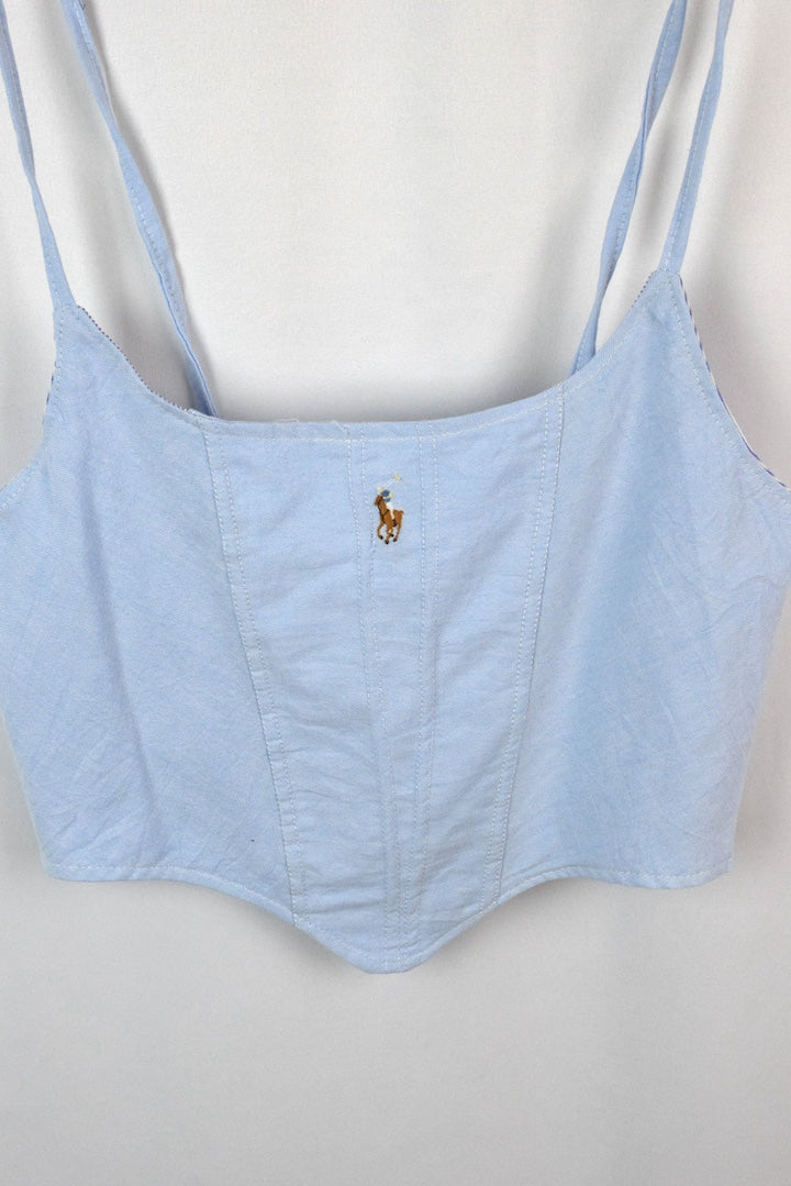 Reworked Ralph Lauren Brand Corset Style Top