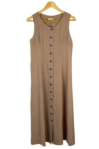 Polka Dot & Cross Print Dress