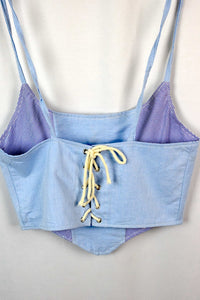Reworked Ralph Lauren Brand Corset Style Top