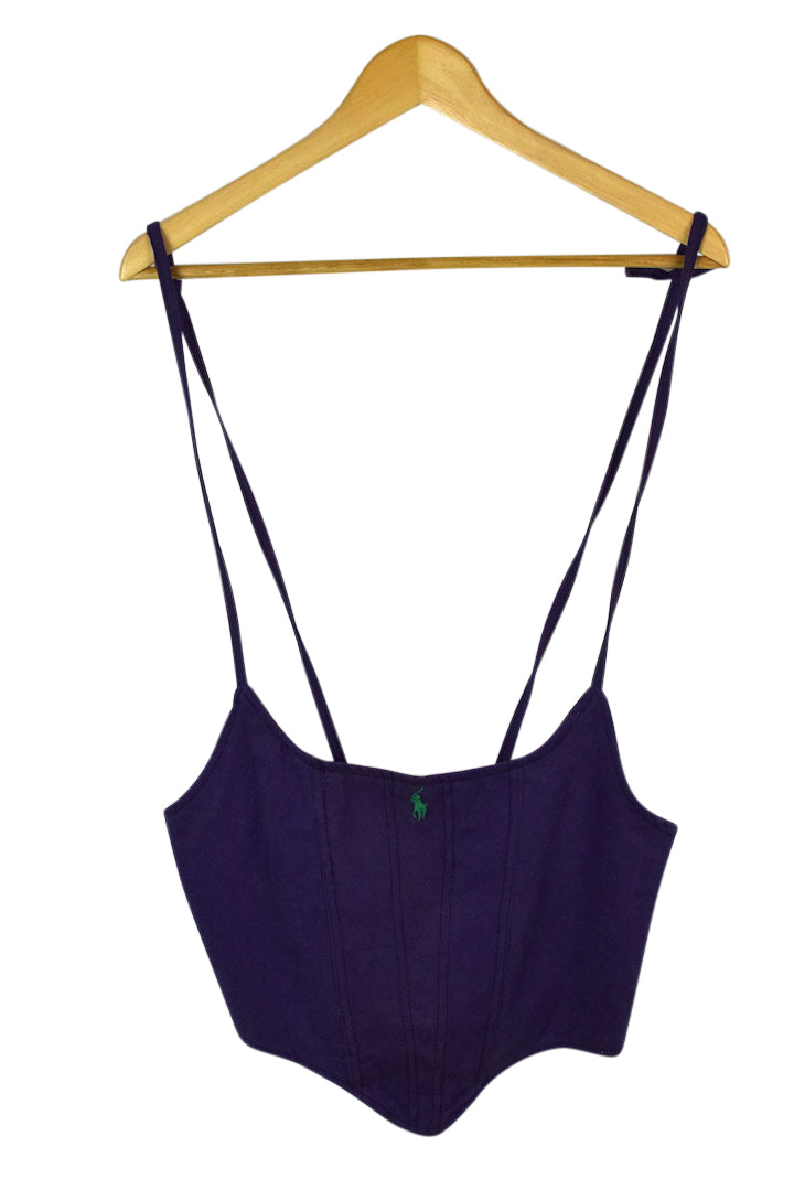 Reworked Ralph Lauren Brand Corset Style Top