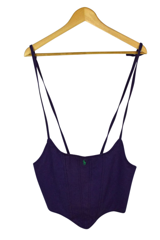 Reworked Ralph Lauren Brand Corset Style Top