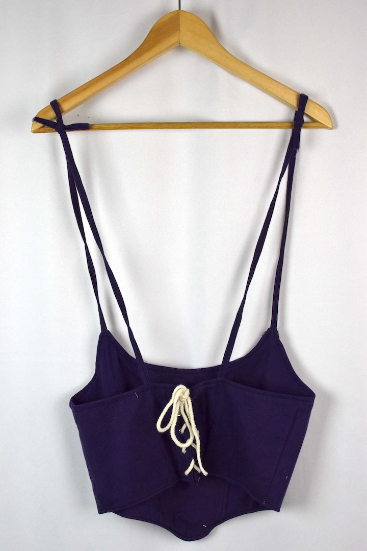 Reworked Ralph Lauren Brand Corset Style Top