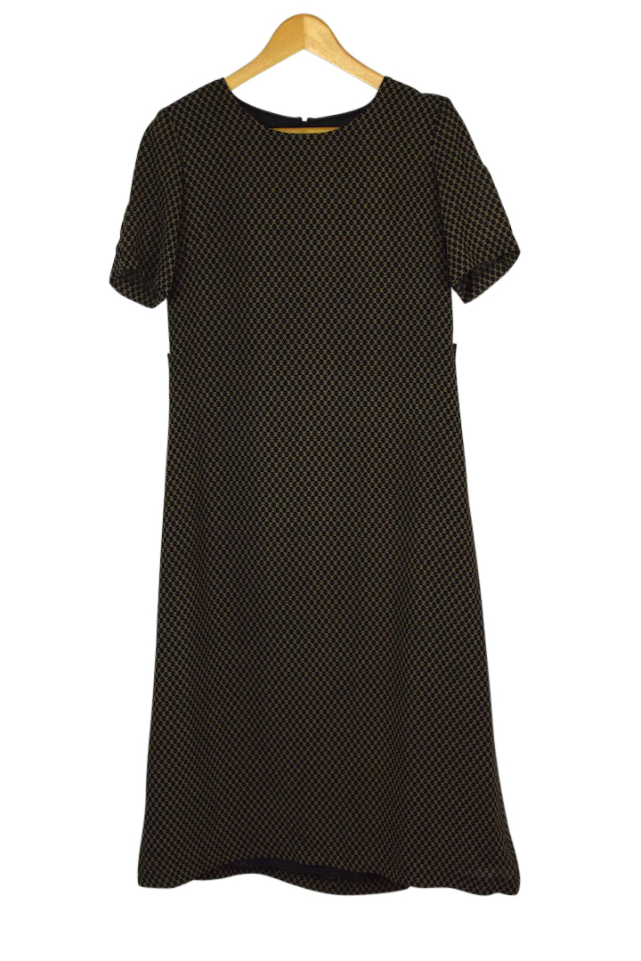 Reworked Criss-Cross Patterned Dress