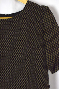 Reworked Criss-Cross Patterned Dress