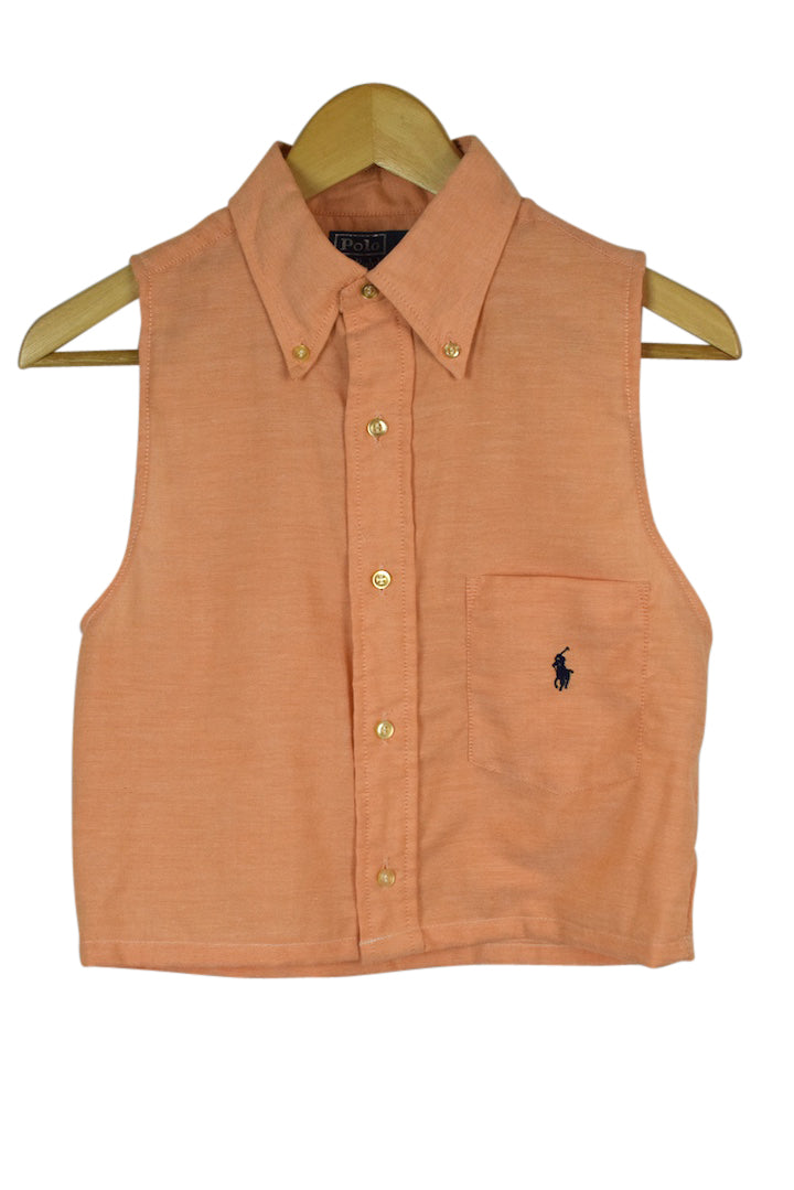Reworked Ralph Lauren Brand Crop Top