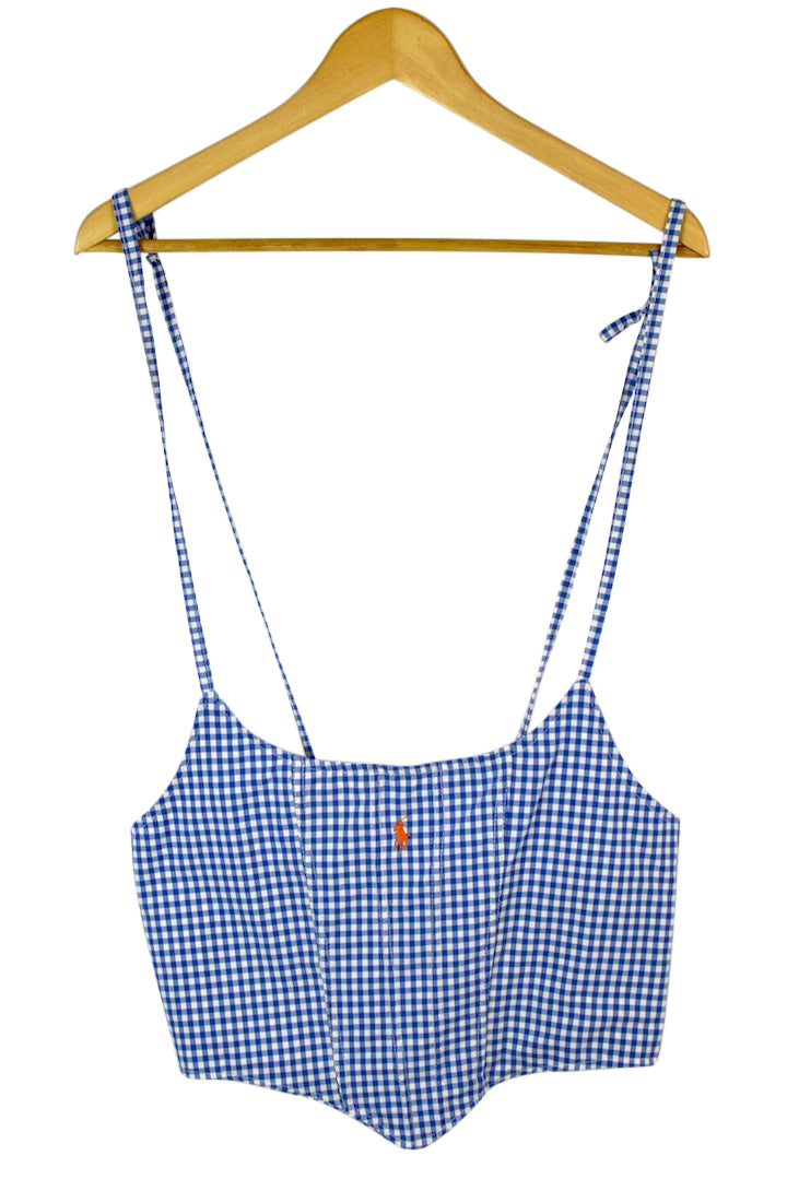Reworked Ralph Lauren Brand Corset Style Top
