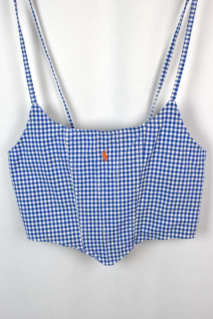 Reworked Ralph Lauren Brand Corset Style Top