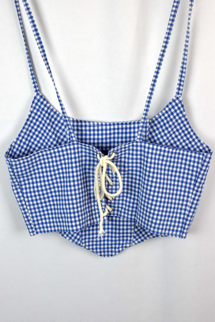 Reworked Ralph Lauren Brand Corset Style Top