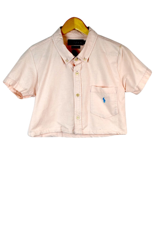 Reworked Ralph Lauren Brand Crop Top