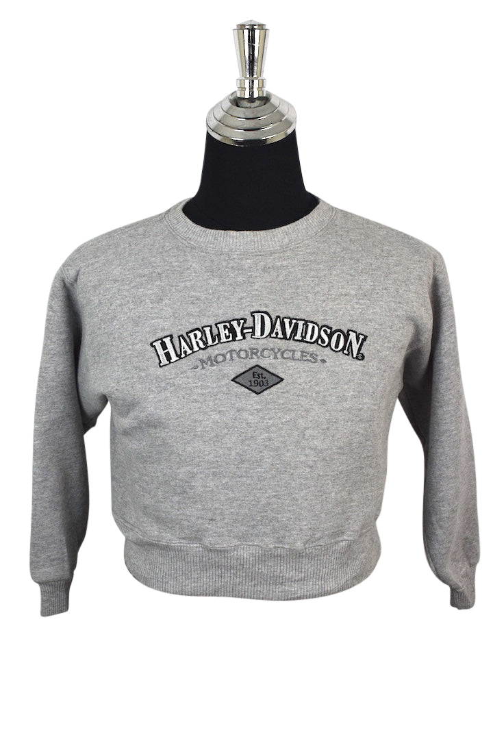 80s/90s Harley-Davidson Brand Cropped Sweatshirt
