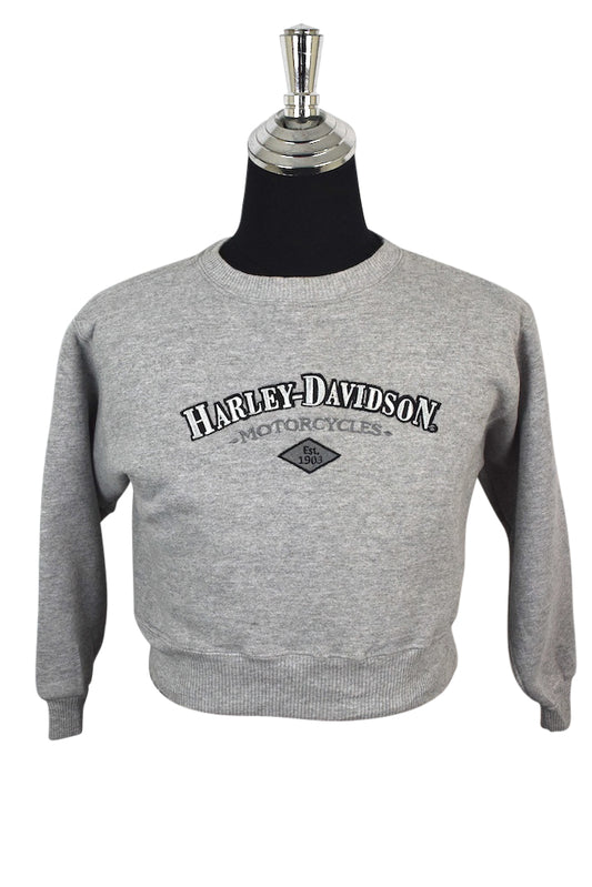 80s/90s Harley-Davidson Brand Cropped Sweatshirt