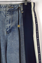 Load image into Gallery viewer, Reworked Kappa Brand Track Jeans
