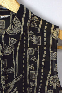 Abstract Print Blouse