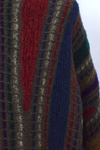 Load image into Gallery viewer, Multicoloured Striped Pattern Knitted Jumper
