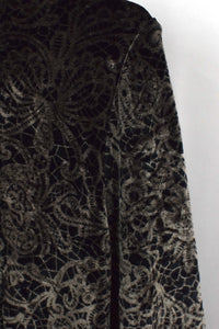 Abstract Pattern Velvet Top