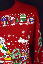 Load image into Gallery viewer, 80/90s Stocking Santa Sweatshirt
