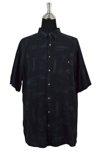 Palm Tree Print Hawaiian Shirt