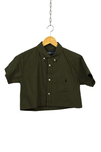 Reworked Ralph Lauren Brand Crop Top